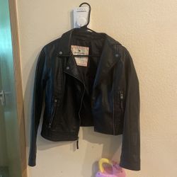 Abercrombie Kids Faux Leather Jacket 13/14 