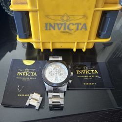 Men’s Specialty Chronograph Silver Tone Invicta watch