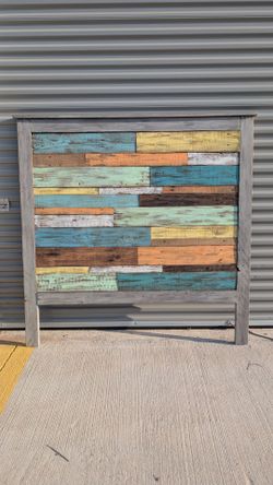 Solid Wood Queen Headboard