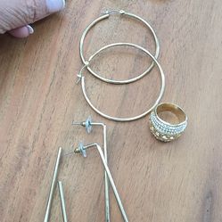 Gold-tone jewelry collection