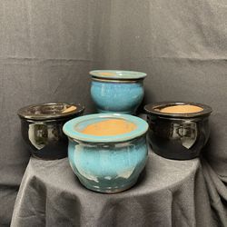 Ceramic Self Watering Pots-Glazed Ceramic Watering Planters($15 each)