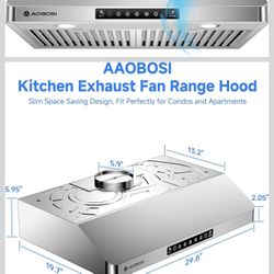 Brand New Range Hood 30 Inch Under Cabinet 