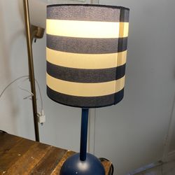 Dark Blue Medium Night Stand Lamp 