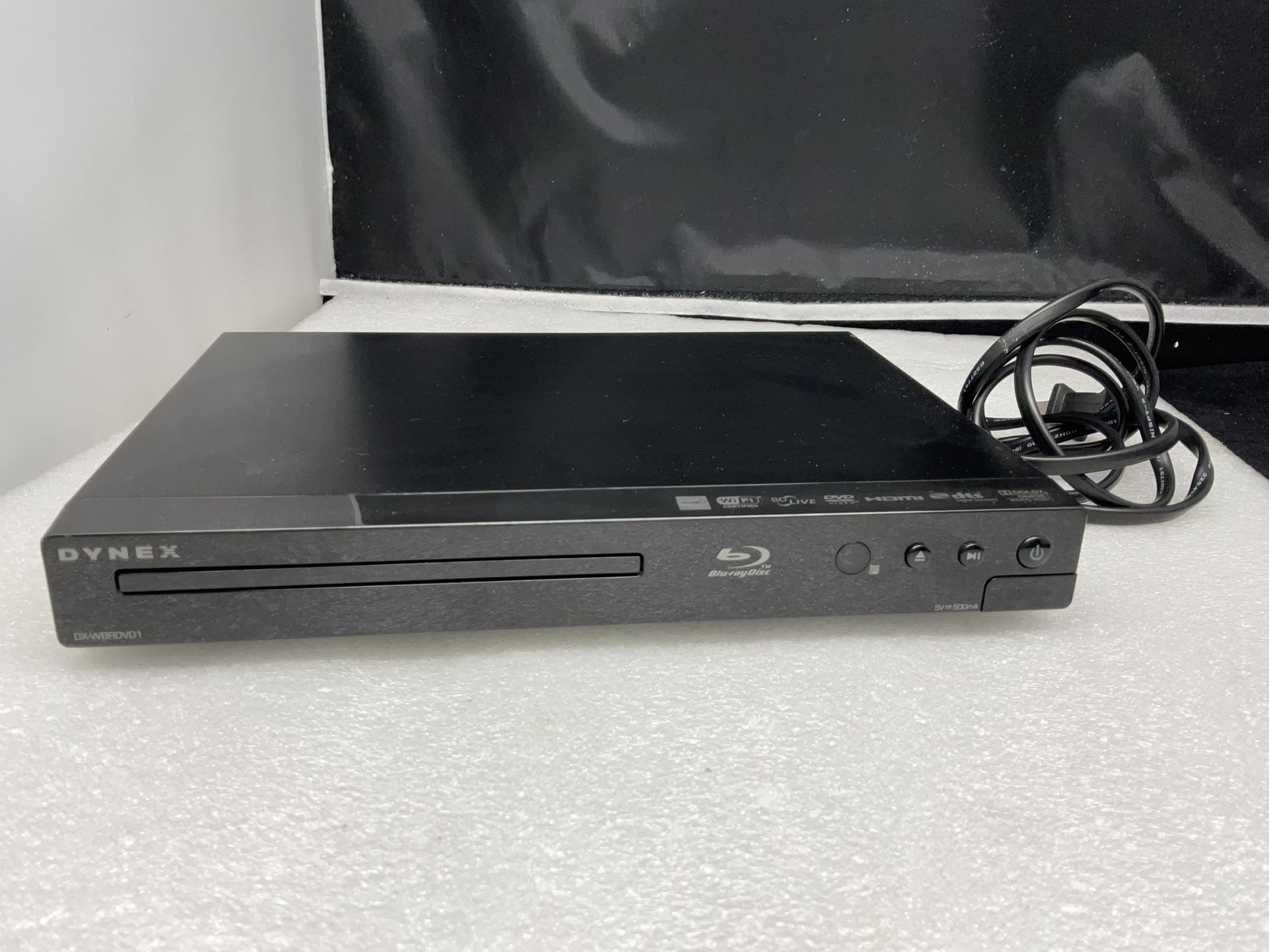 Dynex DX-WBRDVD1 Blu-Ray DVD Player, HDMI, Wi-Fi - No remote - Tested