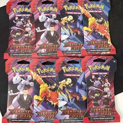 Pokemon- Destined Rivals Sleeved Booster(Lot Of 8 Or 16)