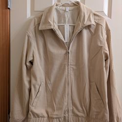 New with tags never worn women's size medium corduroy barn jacket coat clothes beige color