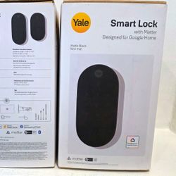 🔥Yale Smart Lock with Matter –🔥$100 Each 🔥Matte Black – Google Home Compatible 