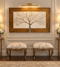 Stunning Pier 1 Imports Hand Painted Tree of Life in Bronze Tone🌷