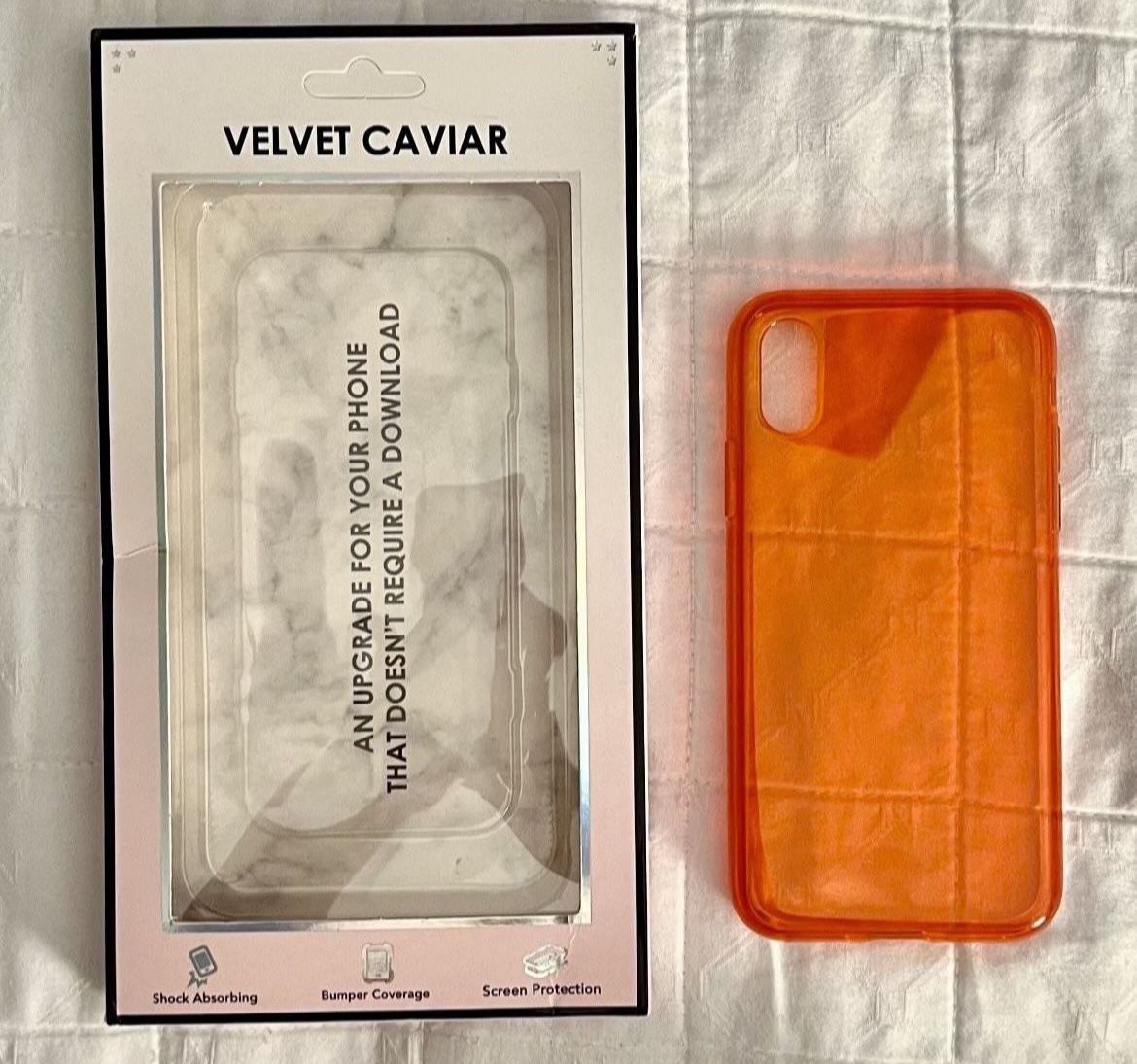 Velvet Caviar Neon Orange Case for iPhone X or XS