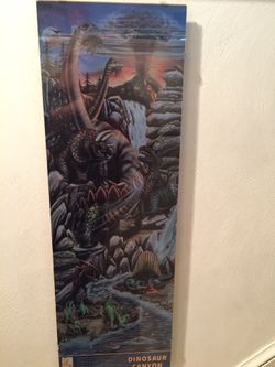Framed poster “Dinosaur Canyon”