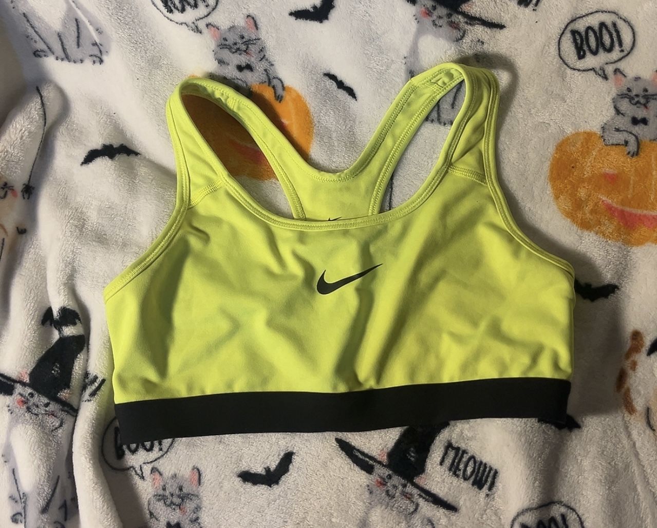 Neon Yellow Nike Dri-FIT Women’s Sports Bra