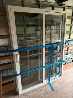Milgard sliding glass door.
