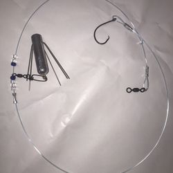 Fishing SpiderWeight With Leader (BullRed)