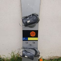 158 Cm Burton Custom Snowboard And Bindings