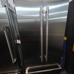 JENN AIR 36 BUILT IN STAINLESS STEEL REFRIGERATOR 