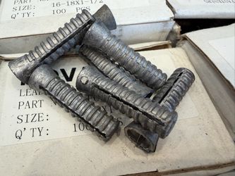 1200 pieces 1.5” Lead Wood Screw Anchors Nova Fasteners Co