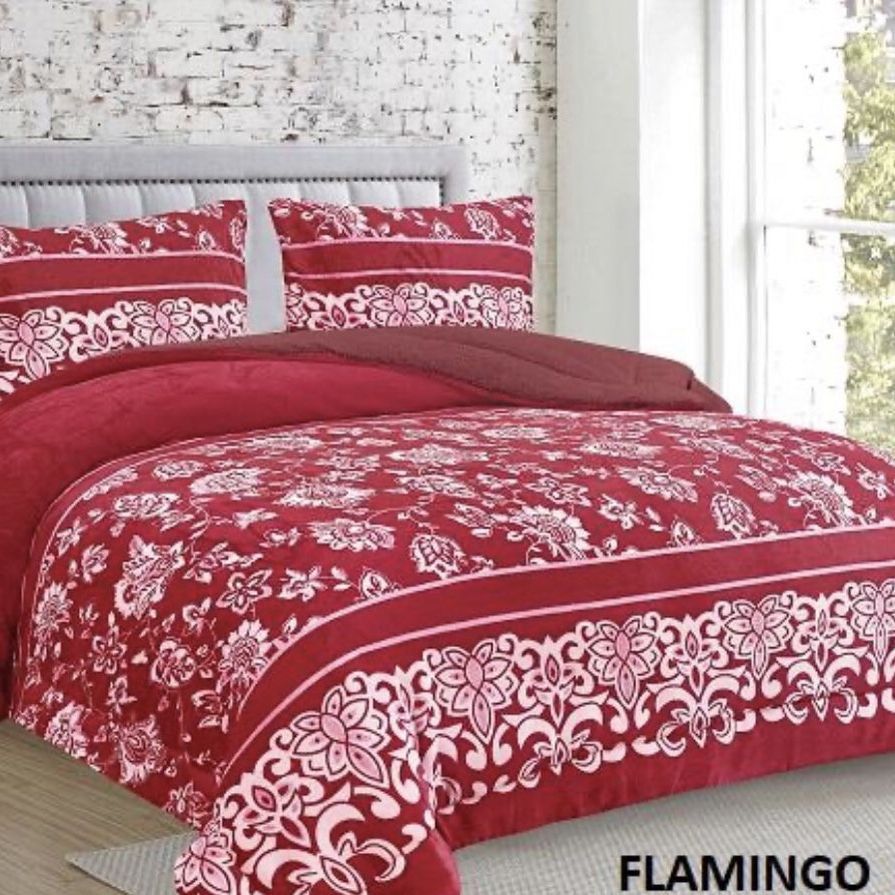 ❤️Thick Borrego Blanket 3pieces, ❤️🎁Blanket And 2 Pillow cases (habló Español)
