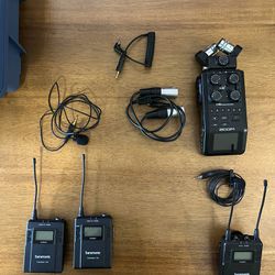 Zoom Recorder and Lav Mics