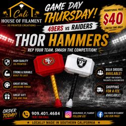 🔥 PROMOTIONAL PRICE: $40 EACH  Thor Team Hammers