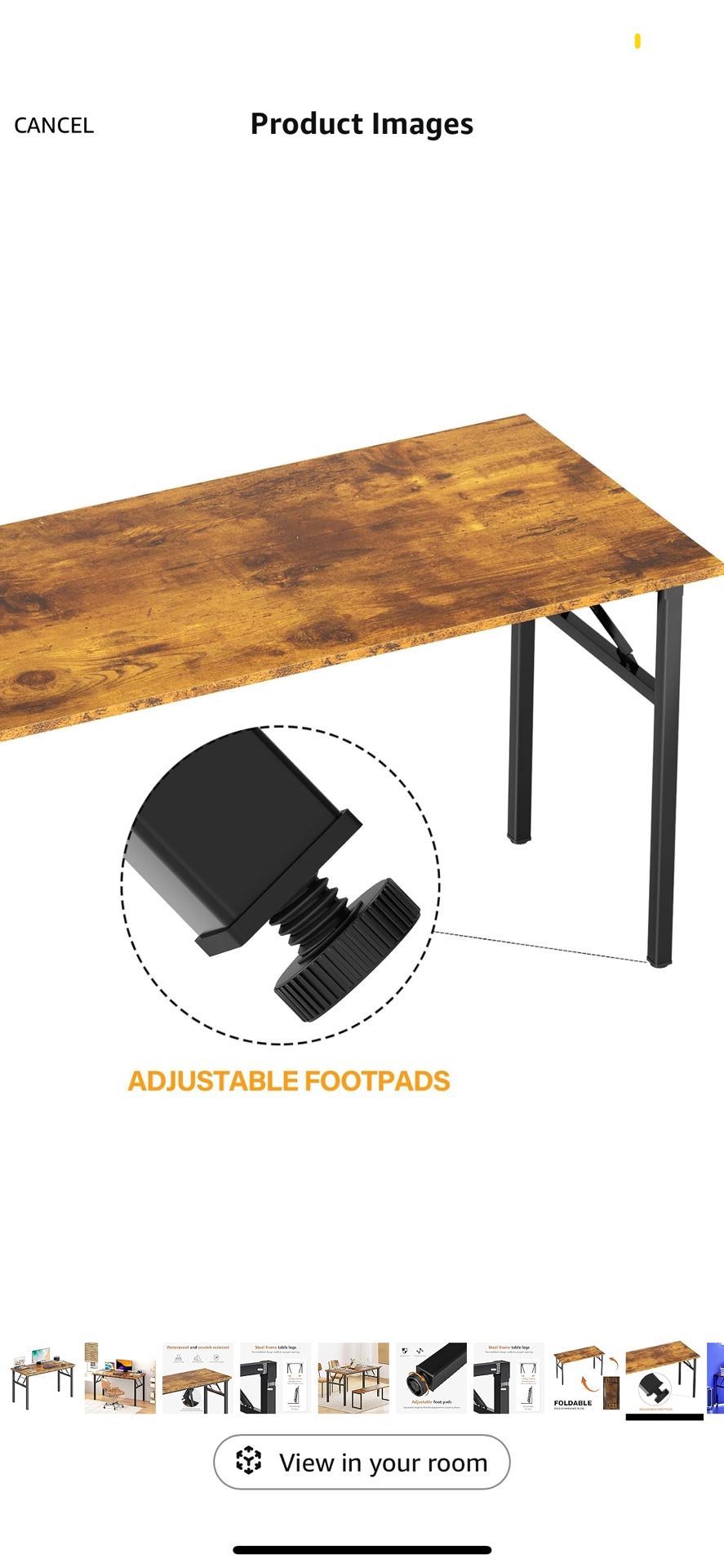 Overbed Table with Wheels, Queen Full Size Mobile Computer Desk, Standing Laptop Cart, Over Bed Table with Heavy Duty Metal Leg, for Bedroom 16" D x 7