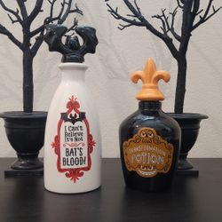 halloween decor potion bottles