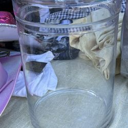 Large Glass Cookie Jar