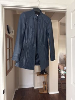 Lamb Leather Navy Jacket