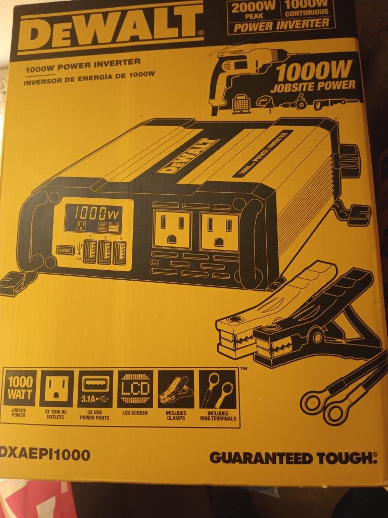 Dewalt 1000w power inverter for Sale in San Antonio, TX OfferUp