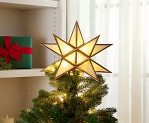 Illuminated 11.5" Star Tree Topper by Kim Gravel