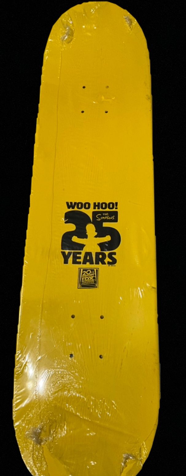 SIMPSONS SKATEBOARD DECK 25TH ANNIVERSARY