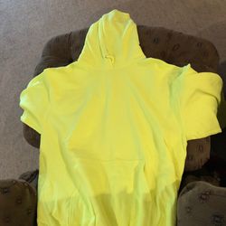 Port And Company Neon Yellow Hoodie Size XL Brand New Never Worn!