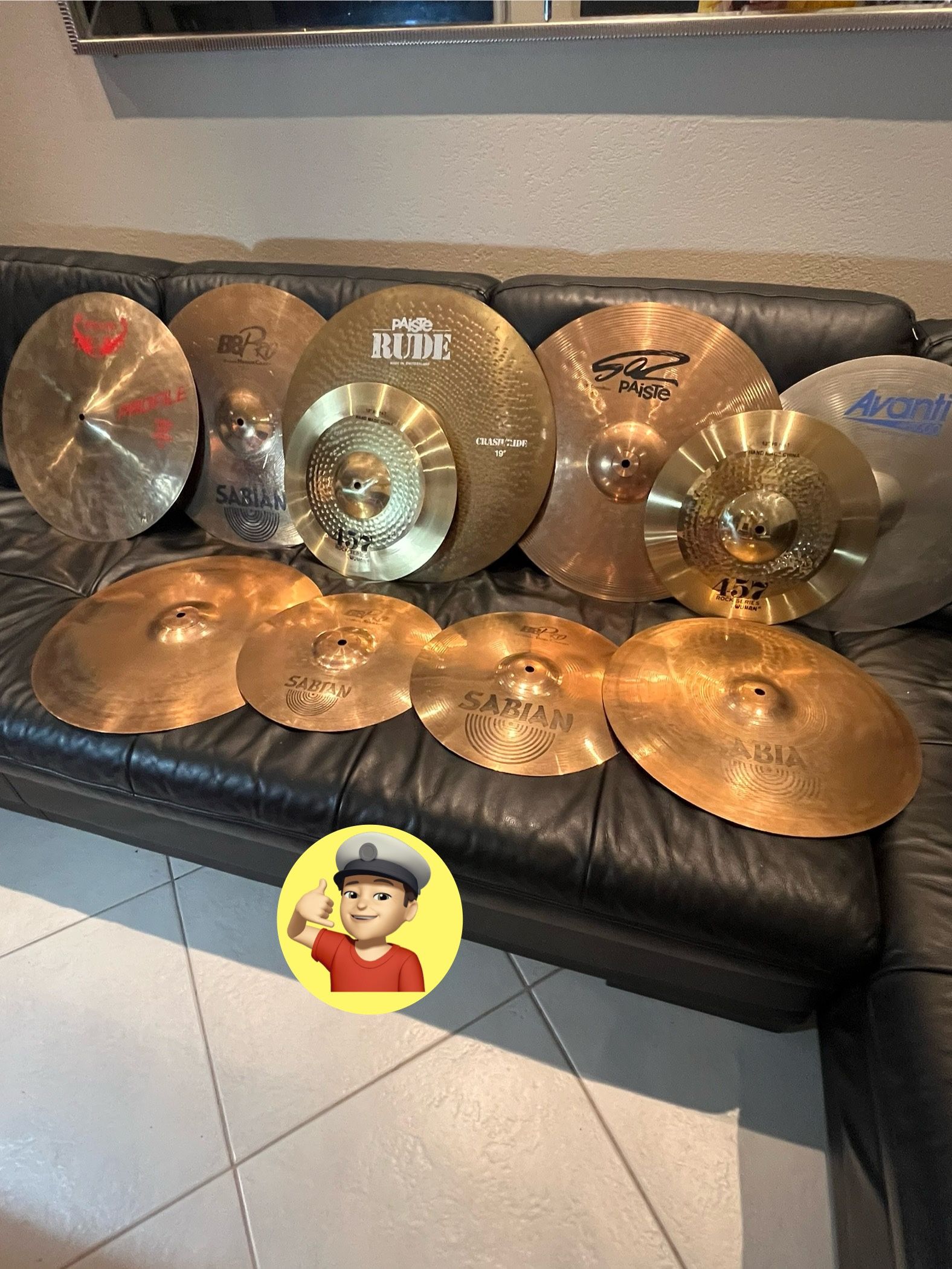 π₯ Sabian B8 Pro 18β Crash Cymbal for Drum Set