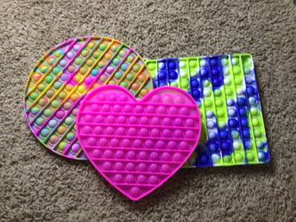 PopIts Set Of Three Pop Its Fidget Toys