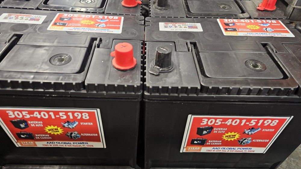 New battery for car, 1-year guarantee