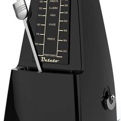 Veteto Mechanical Metronome Black/Loud Sound Piano Drum Violin Guitar.   Musician Sleep Hypnotize Yoga 