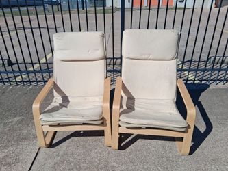 IKEA POÄNG Chairs – Set of 2