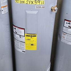 50  Gallons Electric Water Heater 1 Year Warranty Garantia Por Escrito 