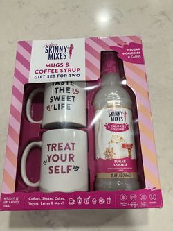 Skinny Mixes Mugs And Coffee Syrup Gift Set