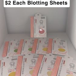 Oil Blotting Sheets $2 Each 