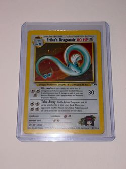 Erika's Dragonair Holo Rare Pokémon Card 4/132