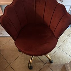 Velvet Adjustable Swivel Chair