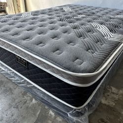 Queen Oasis Thermal Comfort Europillow Top 12inch Mattress!!