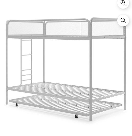 New Inbox Triple Twin Bunk Bed With Trundle Mattress Not Included