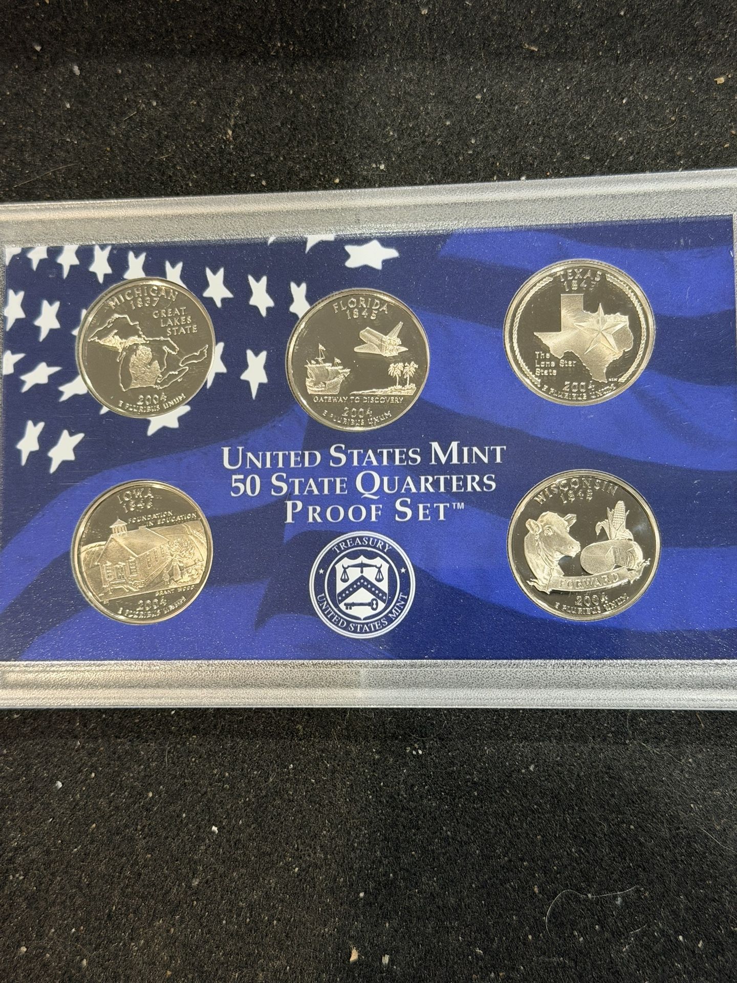 2004 S Gem Proof State Quarters In Original Government Package No Envolope