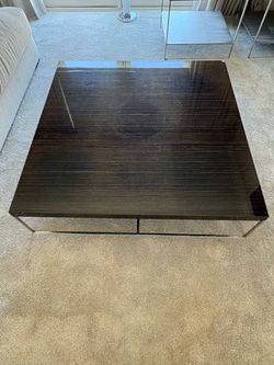 Large Wood and Metal Coffee table