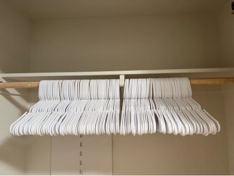 White Plastic Clothes Hangers