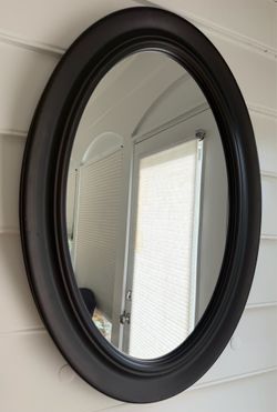 Framed Oval Mirror Oil Rubbed Bronze