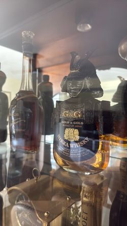 Nikka Gold & Gold Japanese Whisky Samurai Bottle