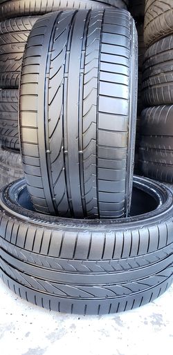 Two 255/35/18 BRIDGESTONE POTENZA RFT