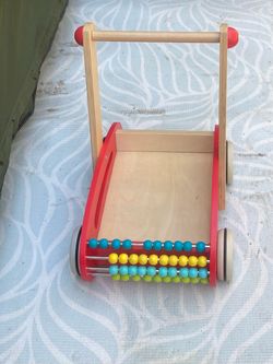 Wooden Baby Push Walker with Abacus